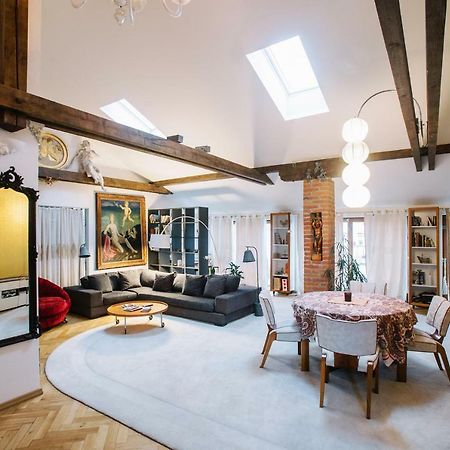 Ferienwohnung Unique Luxury Loft With Terrace In Old Town Prag Exterior foto